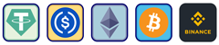 USDT,BTC,ETH,Binance Pay