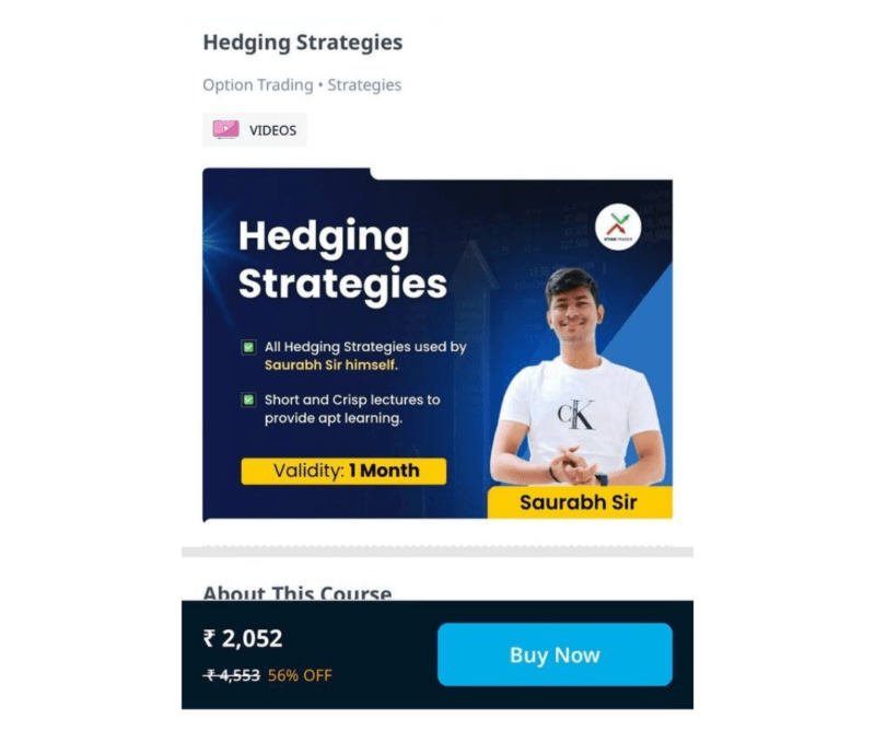 IITIAN Trader hedging strategies