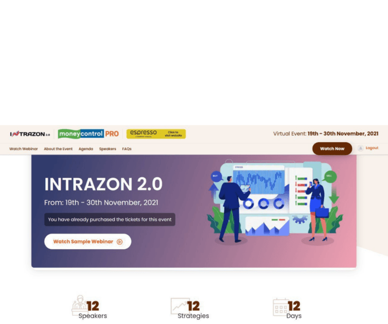 INTRAZON 2.0, 19th - 30th November, 2021