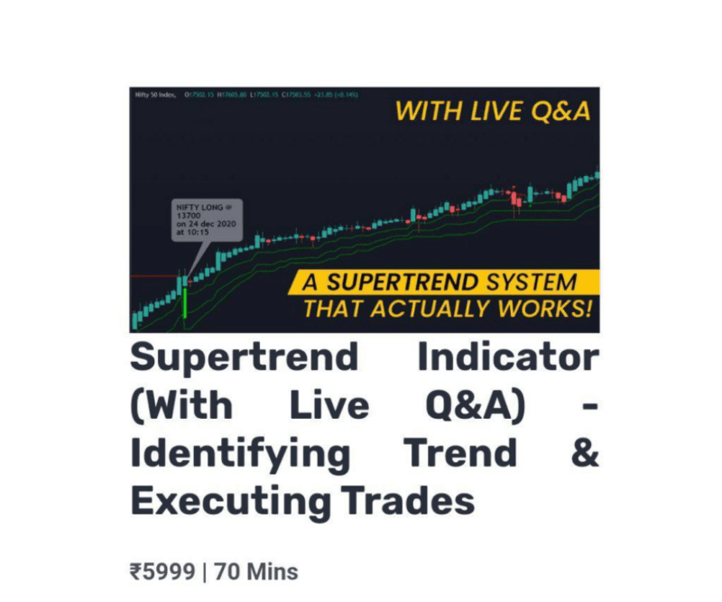 PR Sundar Latest Technical Analysis Course