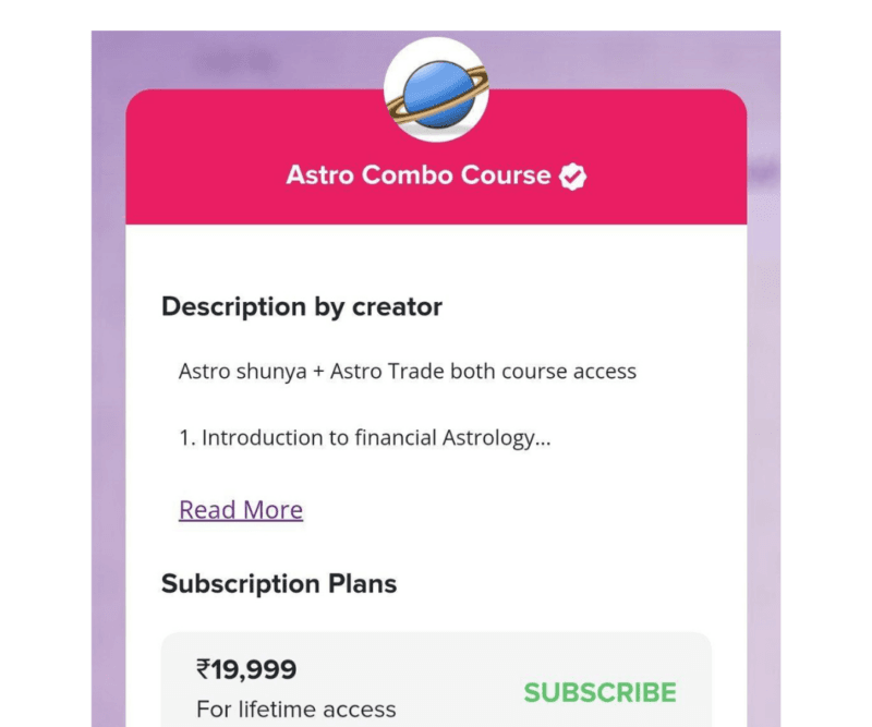 Impulse Technical (Harshubh Shah) Astro Shunya + Astro Trade Both Courses Combo