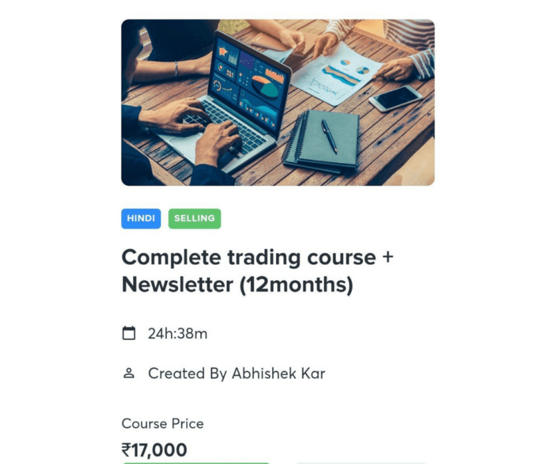 Abhishek kar Complete trading course