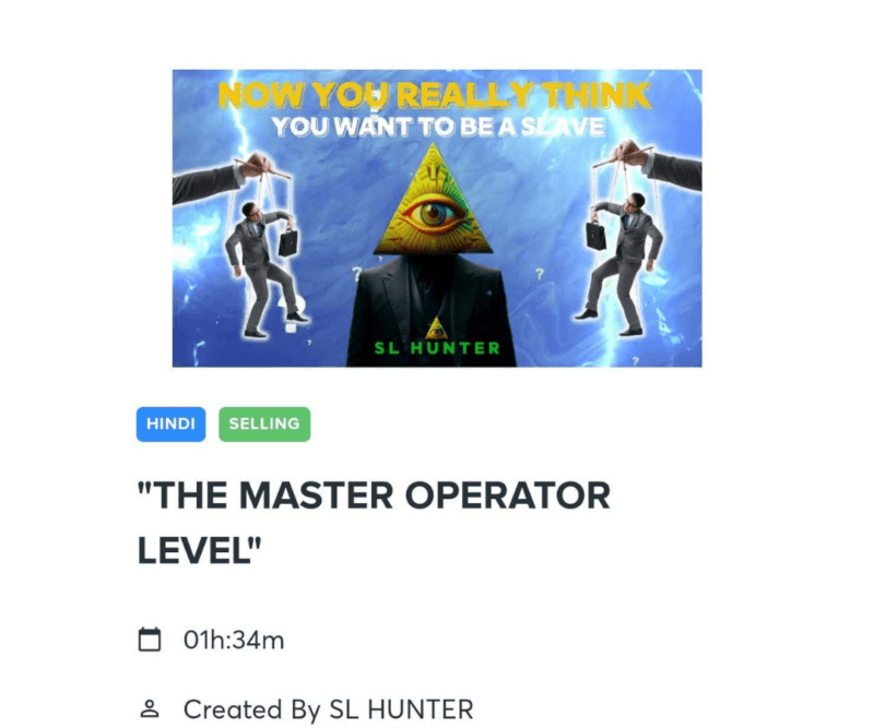 The Master Operator Level By SL Hunter